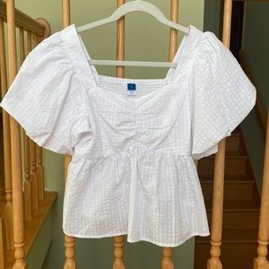 Old navy puff sleeve babydoll top